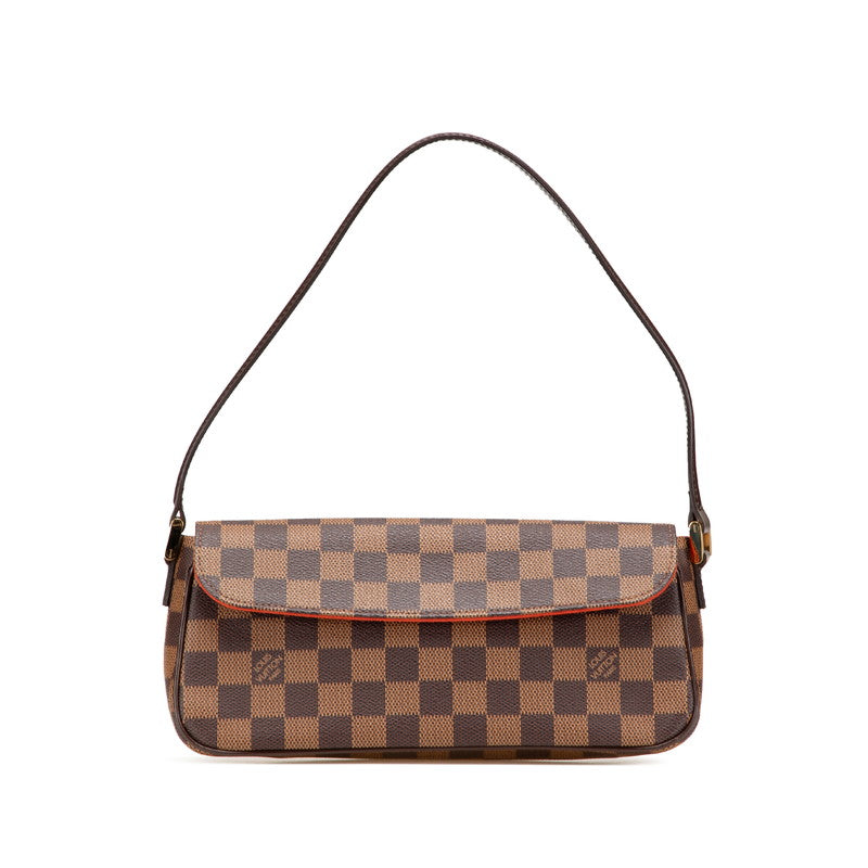 ルイ ヴィトン ダミエ レコレータ ハンドバッグ ショルダーバッグ N51299 ブラウン PVC レザー レディース LOUIS VUITTON 【中古】