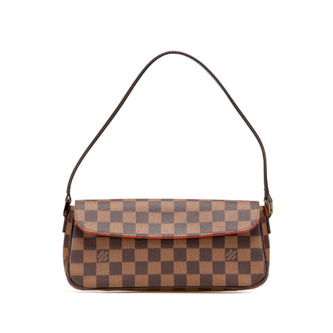 ルイ ヴィトン ダミエ レコレータ ハンドバッグ ショルダーバッグ N51299 ブラウン PVC レザー レディース LOUIS VUITTON 【中古】