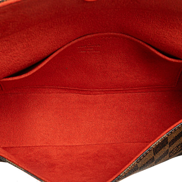 ルイ ヴィトン ダミエ レコレータ ハンドバッグ ショルダーバッグ N51299 ブラウン PVC レザー レディース LOUIS VUITTON 【中古】