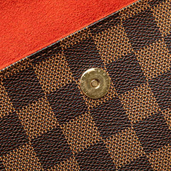 ルイ ヴィトン ダミエ レコレータ ハンドバッグ ショルダーバッグ N51299 ブラウン PVC レザー レディース LOUIS VUITTON 【中古】