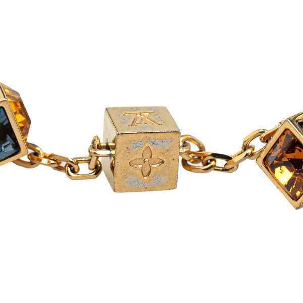 ルイ ヴィトン ブラスレ ギャンブル ブレスレット M66998 ゴールド マルチカラー メッキ レディース LOUIS VUITTON 【中古】