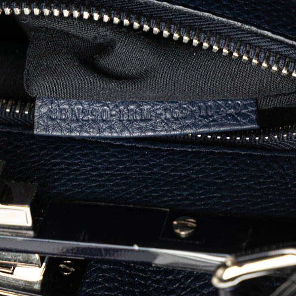 フェンディ セレリア ピーカブー ミディアム ハンドバッグ ショルダーバッグ 2WAY 8BN290 ネイビー レザー レディース FENDI 【中古】