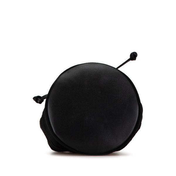 サルヴァトーレフェラガモ ヴァラ金具 ミニハンドバッグ ポーチ AU-21 5669 ブラック ゴールド ナイロン レザー レディース Salvatore Ferragamo 【中古】