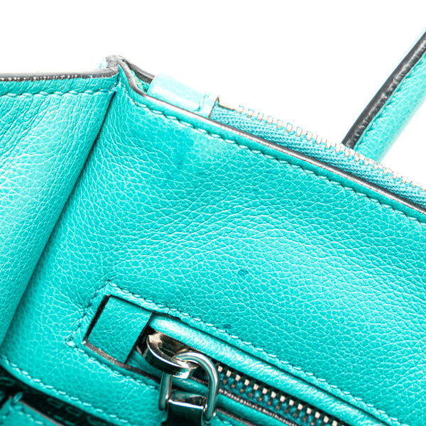 プラダ ハンドバッグ ショルダーバック 2WAY ターコイズブルー レザー スウェード レディース PRADA 【中古】