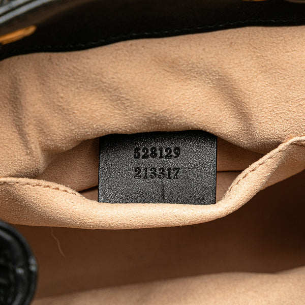 グッチ GGマーモント リュック バックパック 528129 ブラック レザー レディース GUCCI 【中古】
