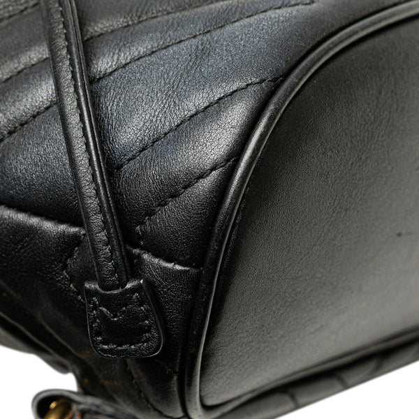 グッチ GGマーモント リュック バックパック 528129 ブラック レザー レディース GUCCI 【中古】