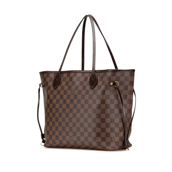 ルイ ヴィトン ダミエ ネヴァーフルMM トートバッグ ショルダーバッグ N41358 ブラウン PVC レザー レディース LOUIS VUITTON 【中古】