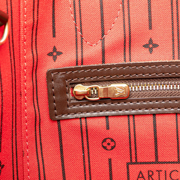 ルイ ヴィトン ダミエ ネヴァーフルMM トートバッグ ショルダーバッグ N41358 ブラウン PVC レザー レディース LOUIS VUITTON 【中古】