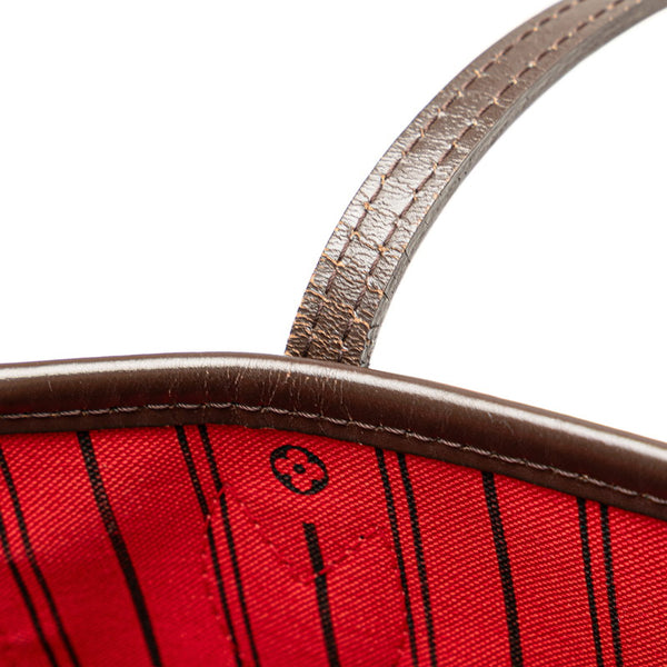 ルイ ヴィトン ダミエ ネヴァーフルMM トートバッグ ショルダーバッグ N41358 ブラウン PVC レザー レディース LOUIS VUITTON 【中古】