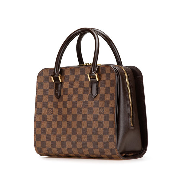 ルイ ヴィトン ダミエ トリアナ ハンドバッグ N51155 ブラウン PVC レザー レディース LOUIS VUITTON 【中古】