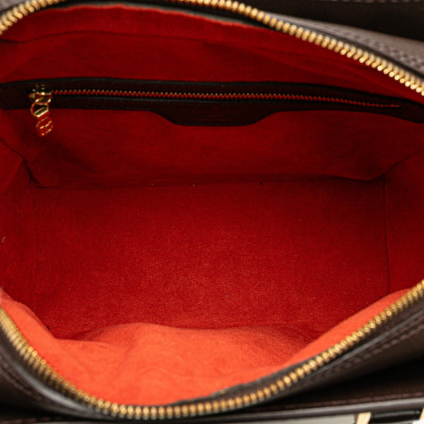 ルイ ヴィトン ダミエ トリアナ ハンドバッグ N51155 ブラウン PVC レザー レディース LOUIS VUITTON 【中古】