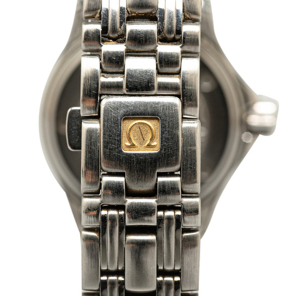 オメガ シーマスター プロフェッショナル 300 腕時計 2283.80 クオーツ ブルー文字盤 ステンレススチール レディース OMEGA 【中古】