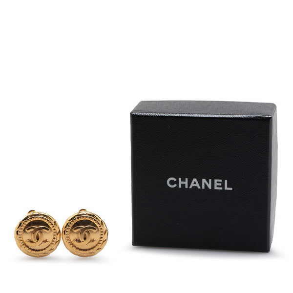 シャネル ヴィンテージ ココマーク チェーン イヤリング ゴールド メッキ レディース CHANEL 【中古】