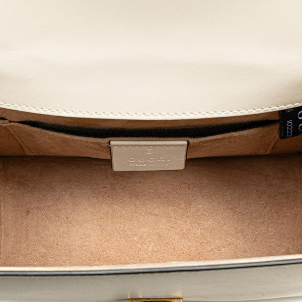 グッチ シルヴィ ハンドバッグ ショルダーバッグ 2WAY 470270 ホワイト レザー レディース GUCCI 【中古】