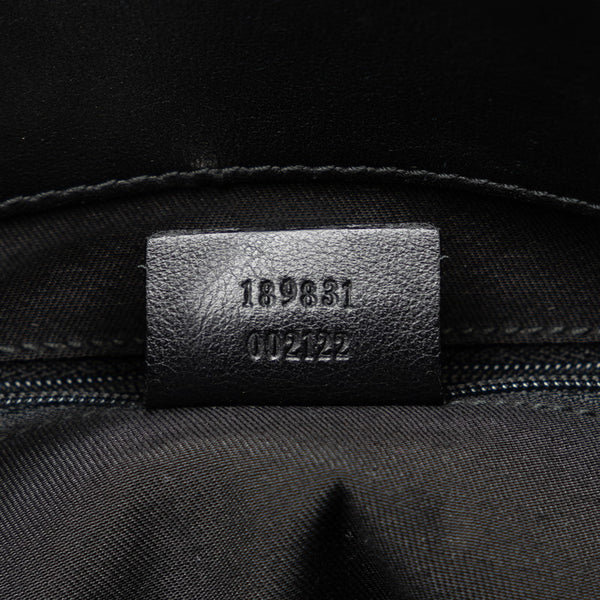 グッチ アビー ハンドバッグ トートバッグ 189831 ブラック レザー レディース GUCCI 【中古】