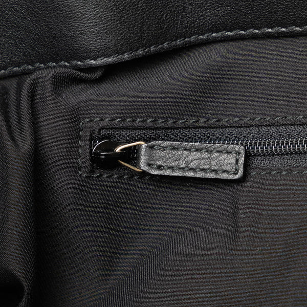 グッチ アビー ハンドバッグ トートバッグ 189831 ブラック レザー レディース GUCCI 【中古】