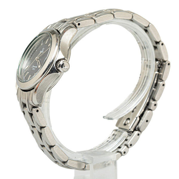 オメガ シーマスター120 腕時計 2571.81 クオーツ ネイビー文字盤 ステンレススチール レディース OMEGA 【中古】