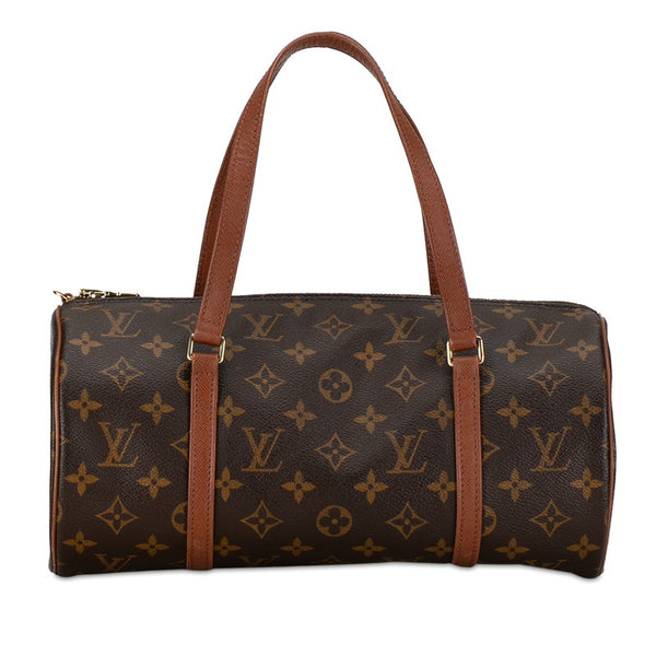 ルイ ヴィトン モノグラム パピヨン30 ハンドバッグ M51385 ブラウン PVC レザー レディース LOUIS VUITTON 【中古】