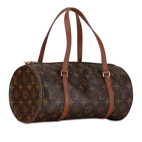 ルイ ヴィトン モノグラム パピヨン30 ハンドバッグ M51385 ブラウン PVC レザー レディース LOUIS VUITTON 【中古】