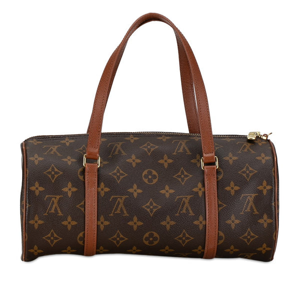 ルイ ヴィトン モノグラム パピヨン30 ハンドバッグ M51385 ブラウン PVC レザー レディース LOUIS VUITTON 【中古】