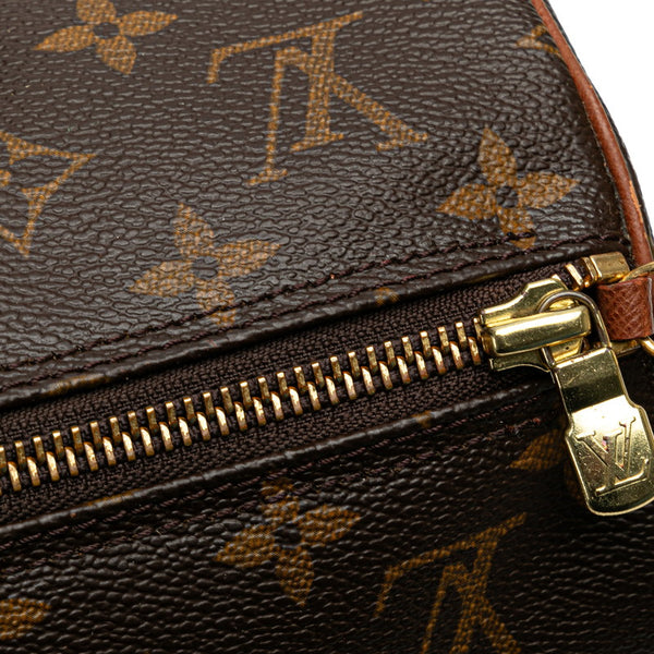 ルイ ヴィトン モノグラム パピヨン30 ハンドバッグ M51385 ブラウン PVC レザー レディース LOUIS VUITTON 【中古】