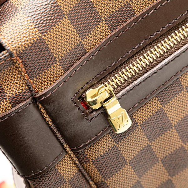 ルイ ヴィトン ダミエ バスティーユ 斜め掛け ショルダーバッグ N45258 ブラウン PVC レザー メンズ LOUIS VUITTON 【中古】