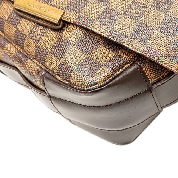 ルイ ヴィトン ダミエ バスティーユ 斜め掛け ショルダーバッグ N45258 ブラウン PVC レザー メンズ LOUIS VUITTON 【中古】