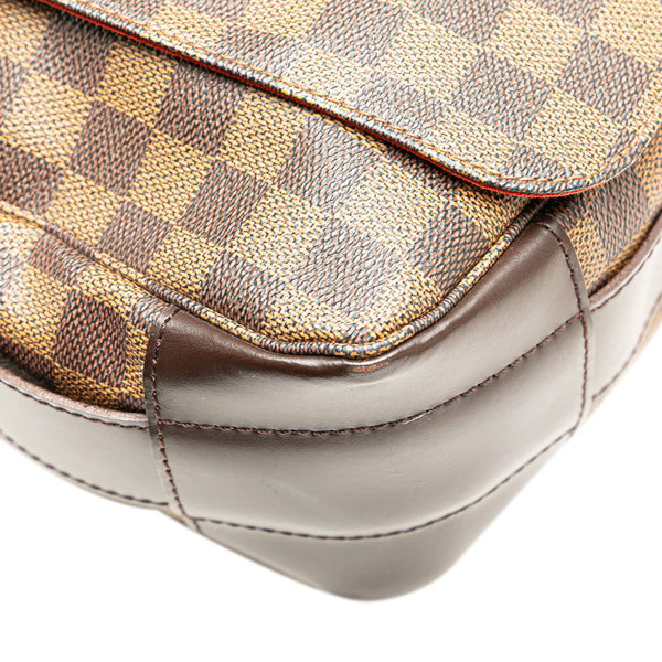 ルイ ヴィトン ダミエ バスティーユ 斜め掛け ショルダーバッグ N45258 ブラウン PVC レザー メンズ LOUIS VUITTON 【中古】