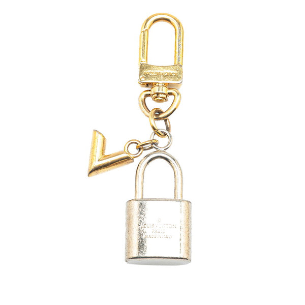 ルイ ヴィトン カレイド V パドロック キーホルダー チャーム M67376 ゴールド シルバー メタル メッキ レディース LOUIS VUITTON 【中古】