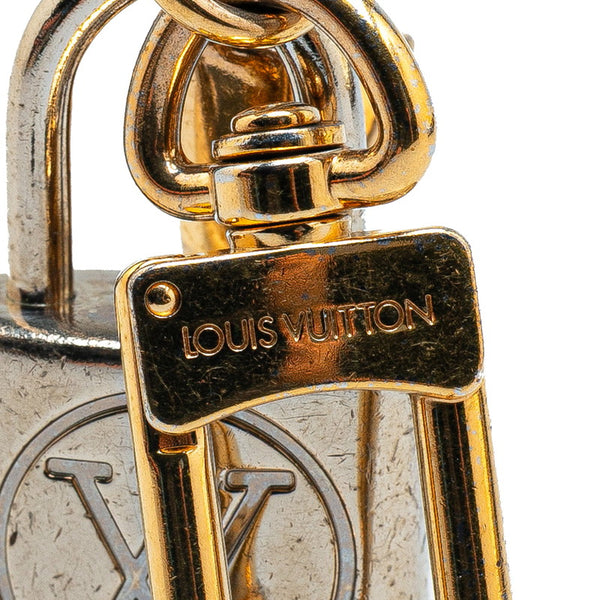 ルイ ヴィトン カレイド V パドロック キーホルダー チャーム M67376 ゴールド シルバー メタル メッキ レディース LOUIS VUITTON 【中古】