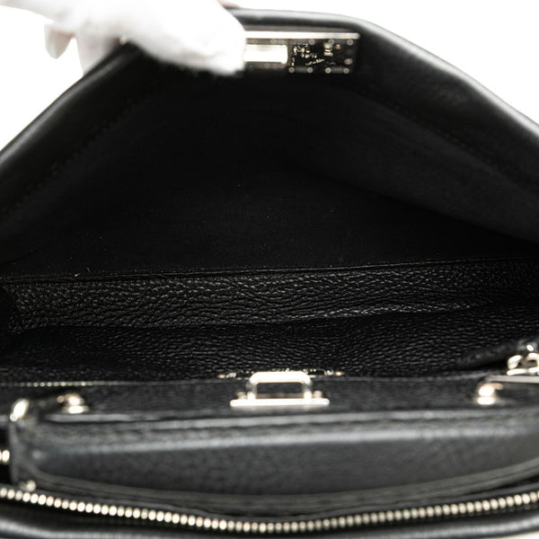 フェンディ ピーカブー フィット セレリア ハンドバッグ ビジネスバッグ 7VA406 ブラック レザー メンズ FENDI 【中古】
