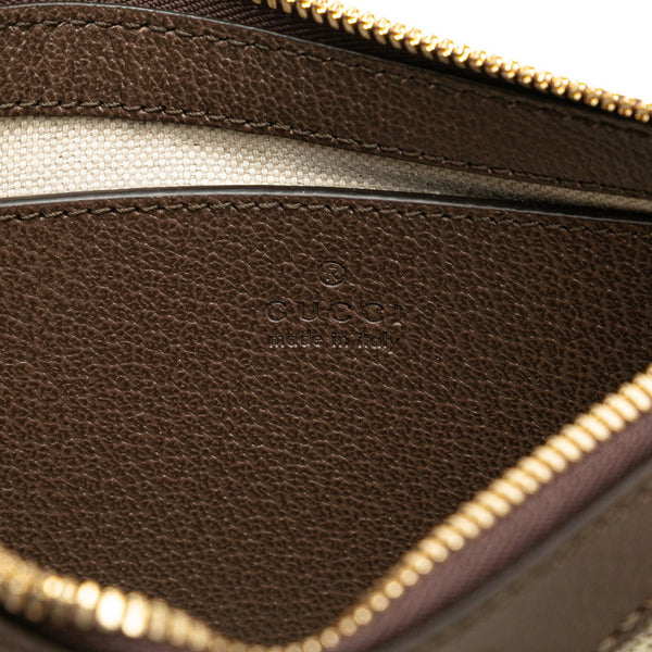 グッチ GGスプリーム オフィディア スモール ショルダーバッグ 735145 ブラウン PVC レザー レディース GUCCI 【中古】