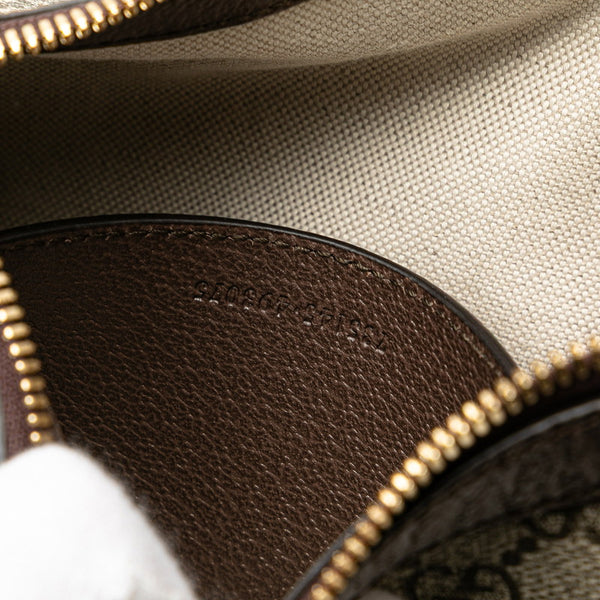 グッチ GGスプリーム オフィディア スモール ショルダーバッグ 735145 ブラウン PVC レザー レディース GUCCI 【中古】