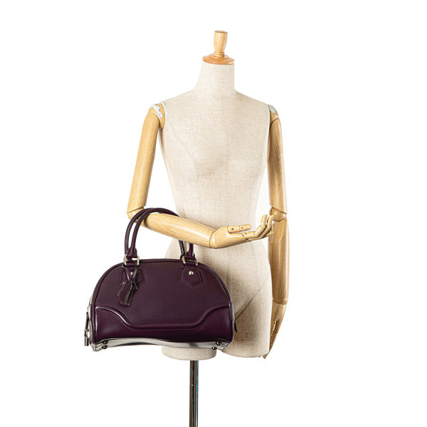 ルイ ヴィトン エピ ボーリングモンテーニュPM ハンドバッグ M5932K  カシス パープル レザー レディース LOUIS VUITTON 【中古】