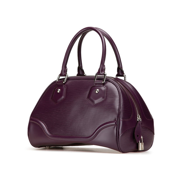 ルイ ヴィトン エピ ボーリングモンテーニュPM ハンドバッグ M5932K  カシス パープル レザー レディース LOUIS VUITTON 【中古】