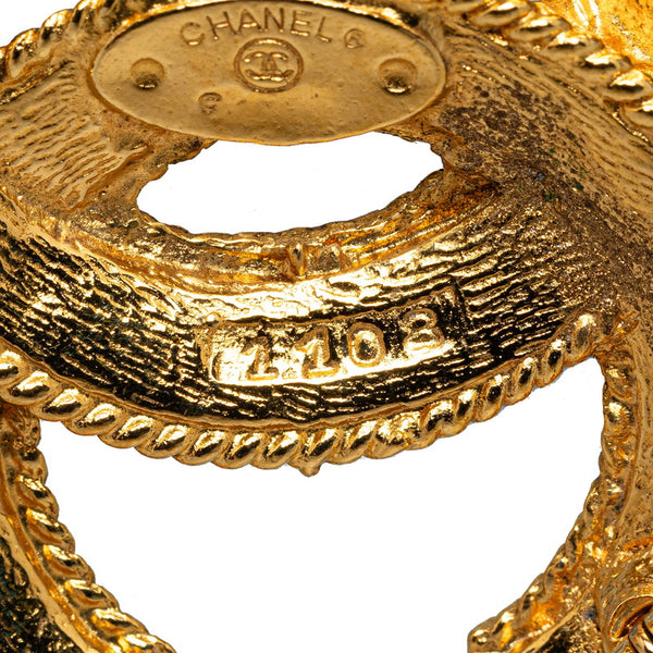 シャネル ココマーク ブローチ ゴールド メッキ レディース CHANEL 【中古】