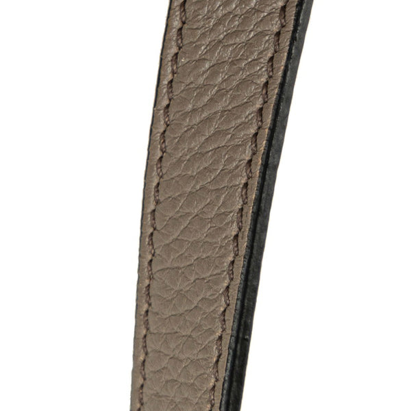 プラダ ロゴ 斜め掛け ショルダーバッグ 1BH050 エトーブ グレージュ レザー レディース PRADA 【中古】