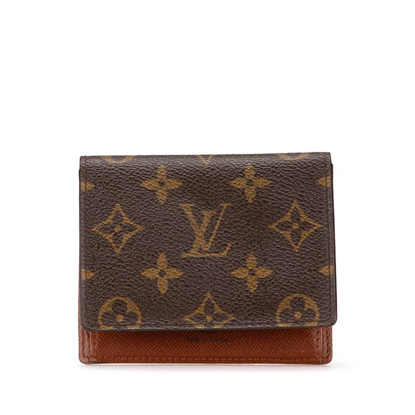 ルイ ヴィトン モノグラム ジャポンサンガプール カードケース パスケース M60530 ブラウン PVC レザー レディース LOUIS VUITTON 【中古】