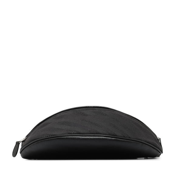 バレンシアガ スーベニアXS ボディバッグ ウエストバッグ 518163 ブラック キャンバス レザー レディース BALENCIAGA 【中古】
