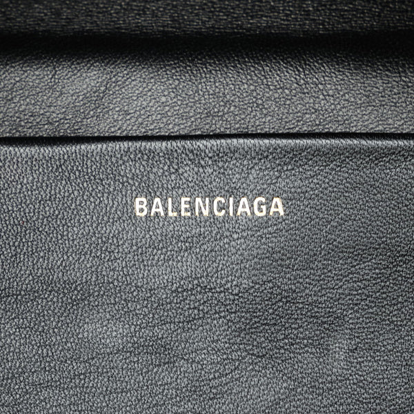 バレンシアガ スーベニアXS ボディバッグ ウエストバッグ 518163 ブラック キャンバス レザー レディース BALENCIAGA 【中古】