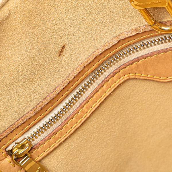ルイ ヴィトン ダミエ アズール ハムステッドMM ショルダーバッグ トートバッグ N51206 ホワイト PVC レザー レディース LOUIS VUITTON 【中古】