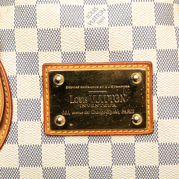 ルイ ヴィトン ダミエ アズール ハムステッドMM ショルダーバッグ トートバッグ N51206 ホワイト PVC レザー レディース LOUIS VUITTON 【中古】
