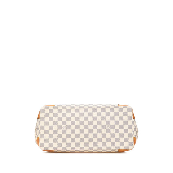 ルイ ヴィトン ダミエ アズール ハムステッドMM ショルダーバッグ トートバッグ N51206 ホワイト PVC レザー レディース LOUIS VUITTON 【中古】