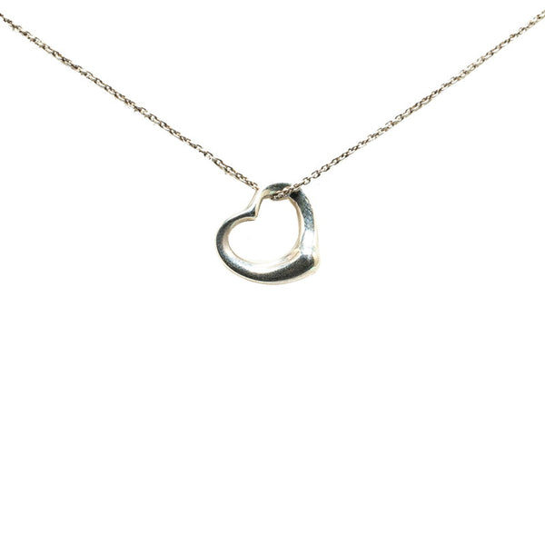 ティファニー オープンハート ネックレス SV925 シルバー レディース TIFFANY&Co. 【中古】