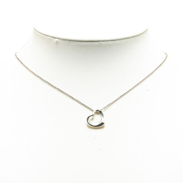 ティファニー オープンハート ネックレス SV925 シルバー レディース TIFFANY&Co. 【中古】