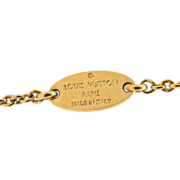 ルイ ヴィトン エッセンシャル V ネックレス M61083 ゴールド メッキ レディース LOUIS VUITTON 【中古】