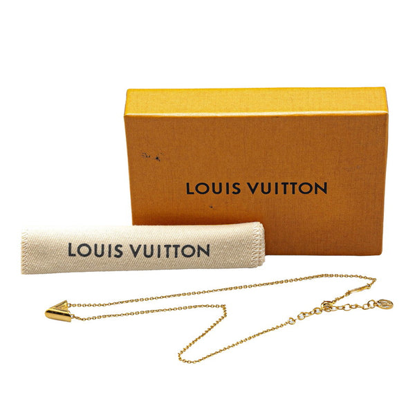 ルイ ヴィトン エッセンシャル V ネックレス M61083 ゴールド メッキ レディース LOUIS VUITTON 【中古】