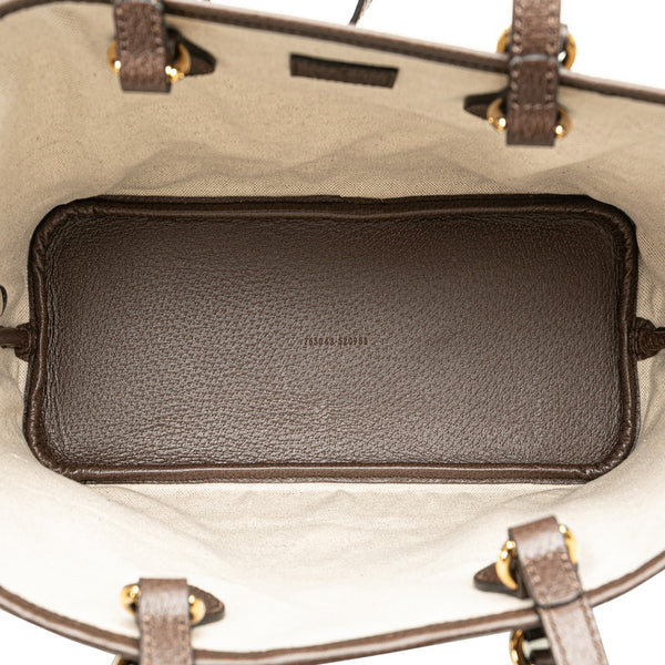 グッチ GGスプリーム トートバッグ ショルダーバッグ 765043 ベージュ ブラウン PVC レザー レディース GUCCI 【中古】