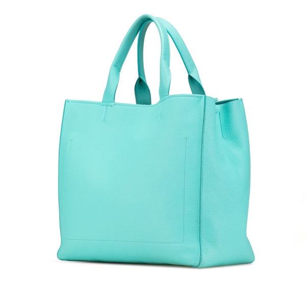 ティファニー ハンドバッグ ショルダーバッグ 2WAY ティファニーブルー レザー レディース TIFFANY&Co. 【中古】
