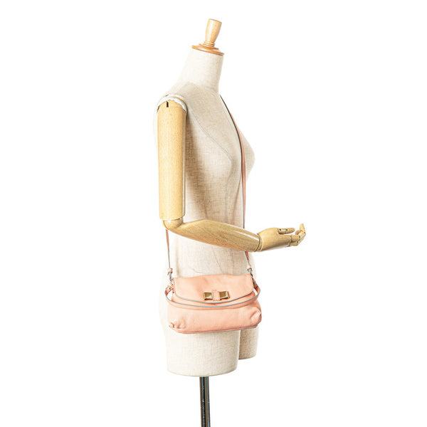 クロエ リボン モチーフ ハンドバッグ ショルダーバッグ 2WAY ピンク レザー レディース Chloe 【中古】